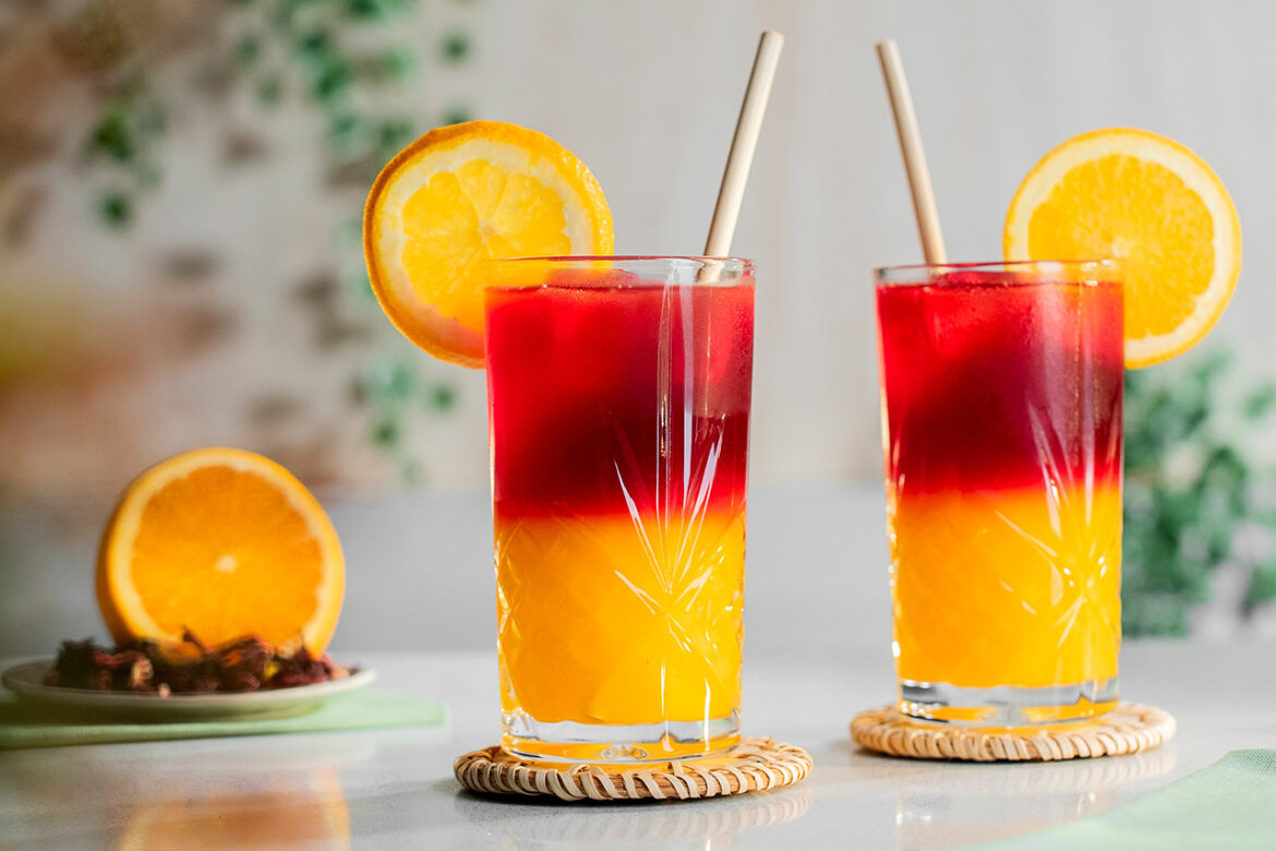 Spritz de Hibisco e Laranja