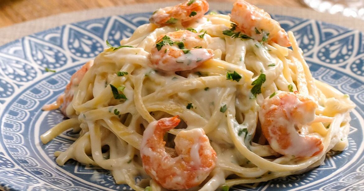 Macarrão com Camarão